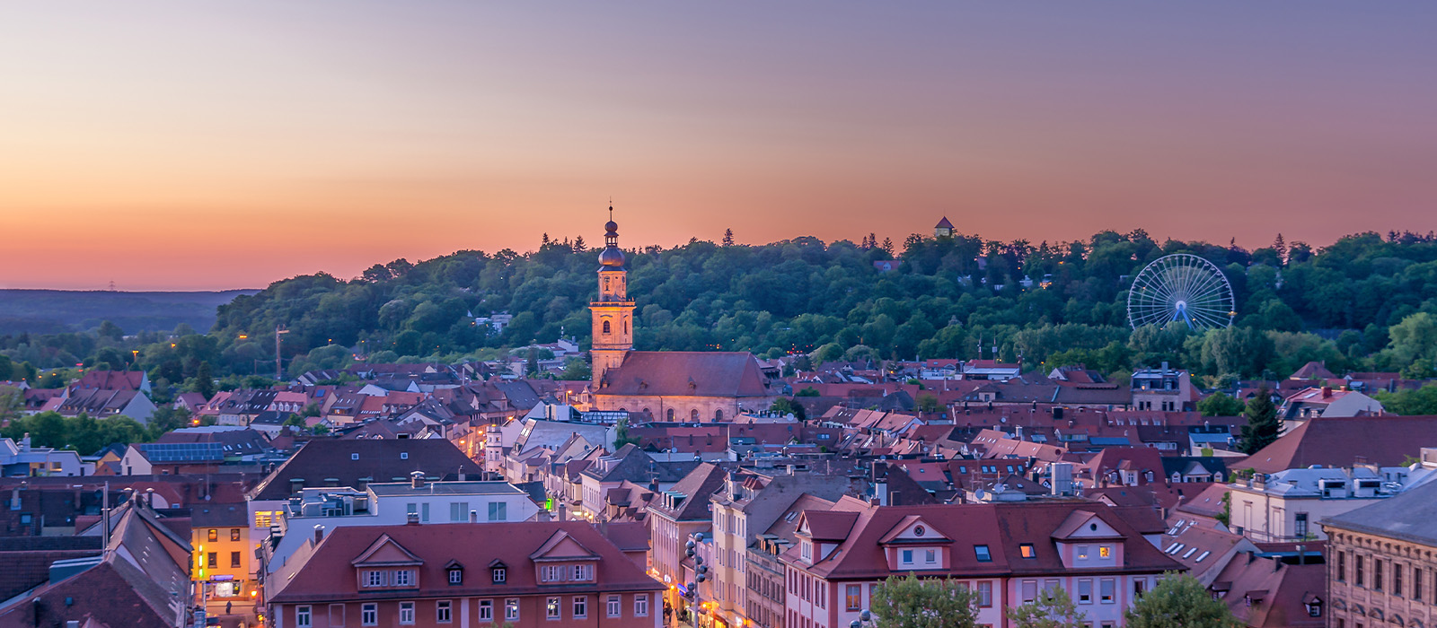 Stadtpanorama Erlangen: Veranstaltungsort für Zeltverleih und Events
